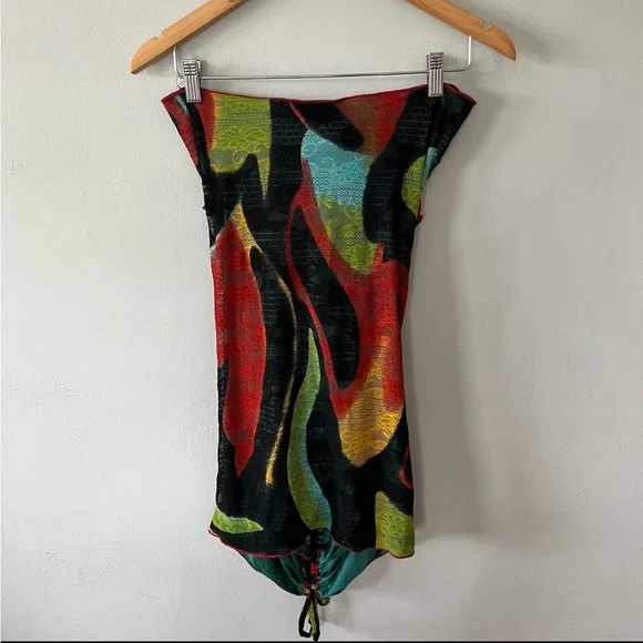 Kim Shui Green Swirl Wrap Dress - Picture 8 of 10